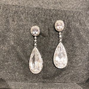 Authentic Crystal Earrings + jewelry Box